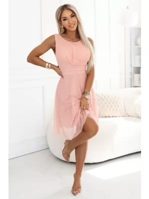 Rochie NUMOCO 676-2 PIERSICĂ