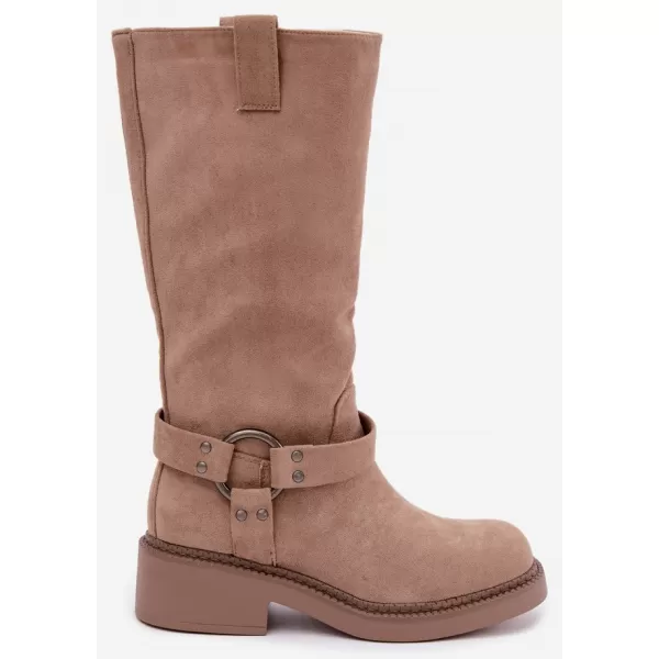  Cizme de dama BOTO LQ-163 KAKI 