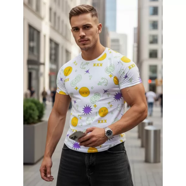  Tricou pentru bărbați DSTREET RX4993 ALB 