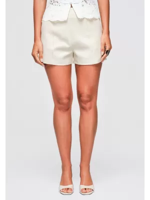 Pantaloni scurți de damă OMBRE OW-ST-E0003 ECRU