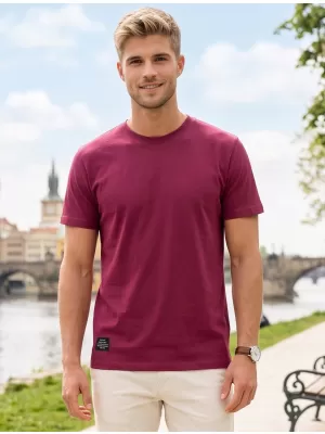 Tricou pentru bărbați ALTISPORT NP/ALMST20001 BURGUNDIA