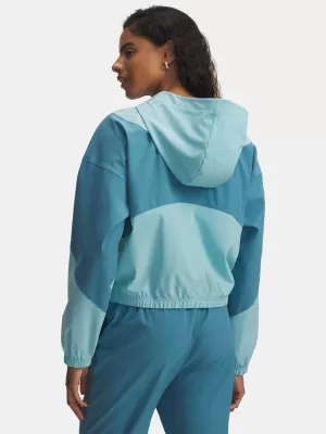 Geaca de dama UNDER ARMOUR RIVAL WOVEN JKT HD 6004849-425 ALBASTRU