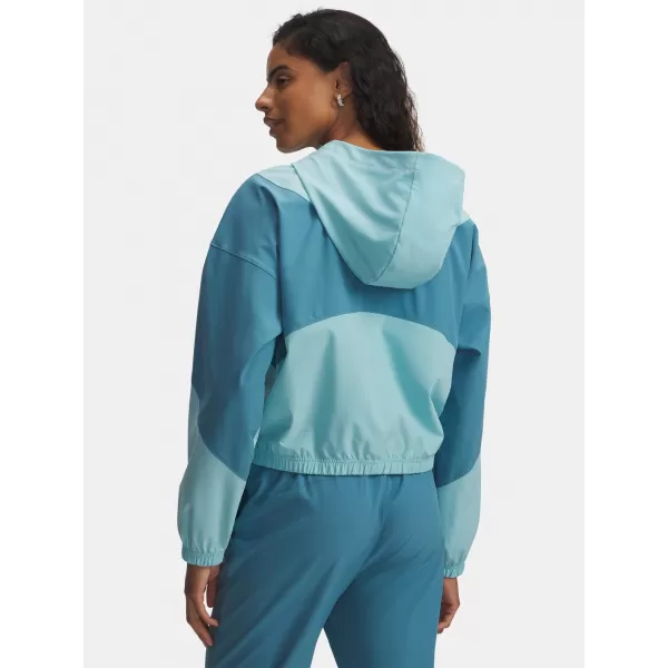  Geaca de dama UNDER ARMOUR RIVAL WOVEN JKT HD 6004849-425 ALBASTRU 