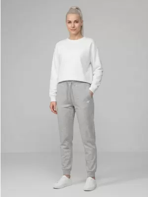Pantaloni de dama 4F WMM00TTROF1659 MELANGE GRI DESCHIS RECE