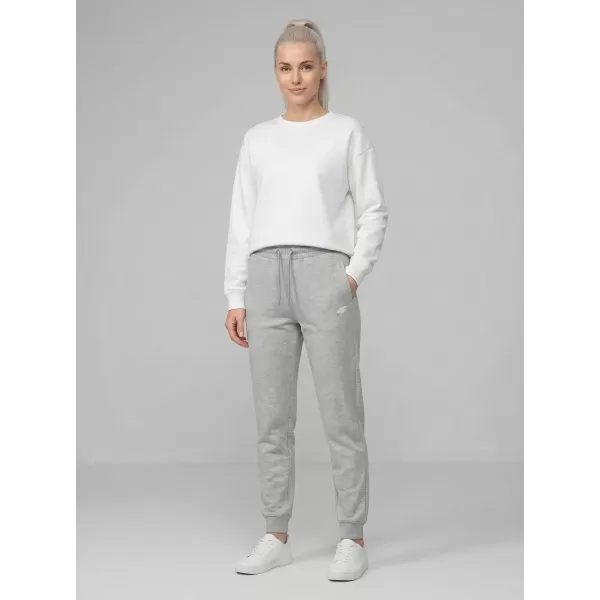 Pantaloni de dama 4F WMM00TTROF1659 MELANGE GRI DESCHIS RECE 