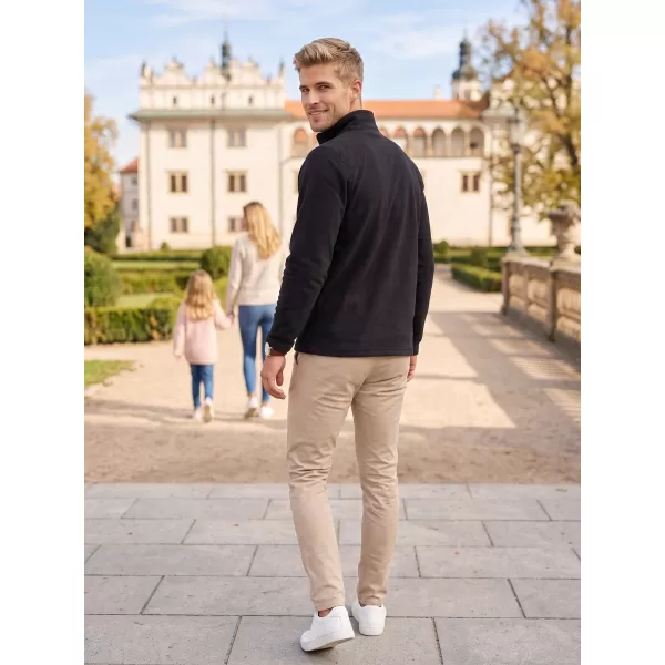  Hanorac pentru bărbați din fleece ALTISPORT ALM002852 NEGRU SI AURIU 