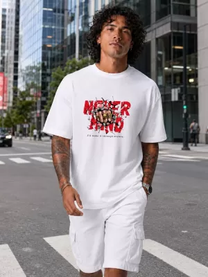 Tricou pentru bărbați DSTREET NX1021R-WH-O ALB
