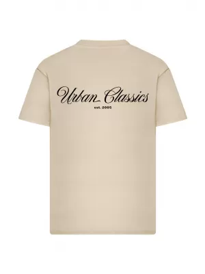 Tricou pentru bărbați URBAN CLASSICS TB8757 ALB/NISIP
