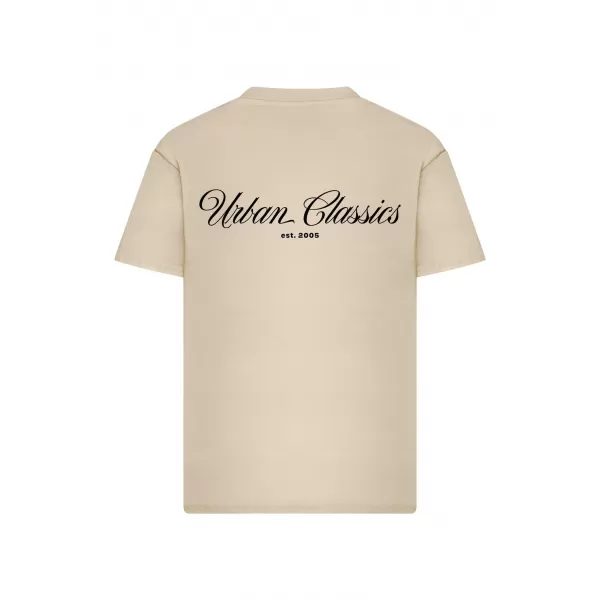  Tricou pentru bărbați URBAN CLASSICS TB8757 ALB/NISIP 