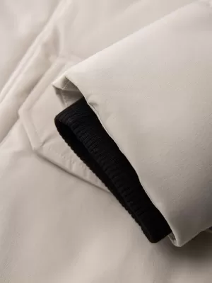 Parka pentru bărbați OMBRE OM-JALJ-0310 CREMĂ