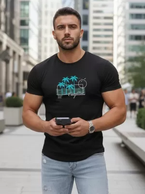 Tricou pentru bărbați DSTREET NX5020R NEGRU