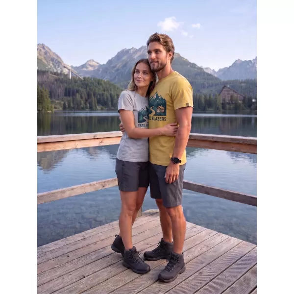  Tricou pentru bărbați ALPINE PRO TERMES 4 VARIANTA DE PC DE SUD MOSS 