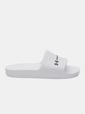 Papuci de damă UNDER ARMOUR W ARMR SLIDE LITE 6007533-100 ALB