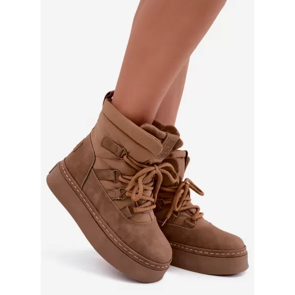  Oameni de zăpadă pentru femei BIG STAR SHOES UU274190 MARO/BEJ 