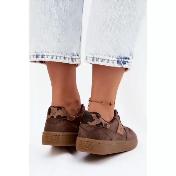  Adidași de damă BIG STAR SHOES UU274017 MARO/BEJ 
