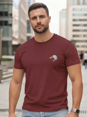 Tricou pentru bărbați DSTREET NX0148R-BU BURGUNDIA