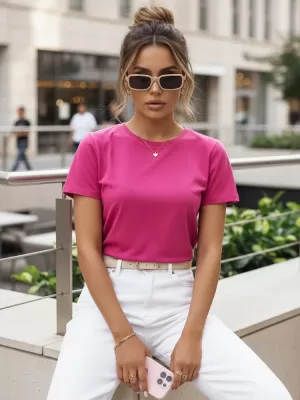 Tricou de damă DSTREET RY2119 ROZ