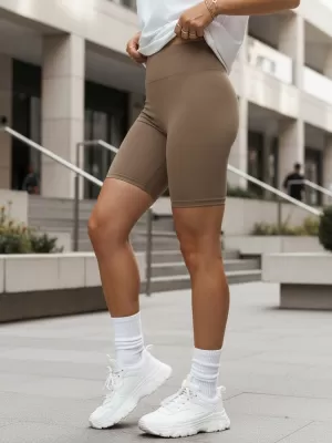 Pantaloni scurți de damă DSTREET SY0566 CARAMEL
