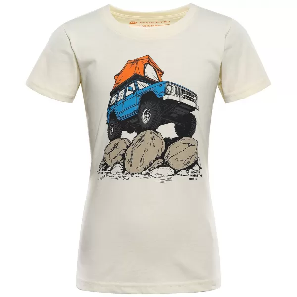  Tricou pentru copii ALPINE PRO ECOMO 4 VARIANTA CREMA PC 