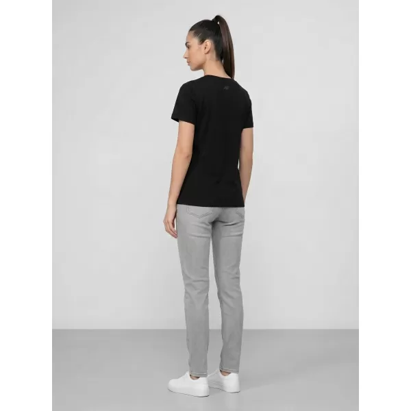  Tricou pentru femei 4F WAW25TTSHF2350 NEGRU ADÂNC 