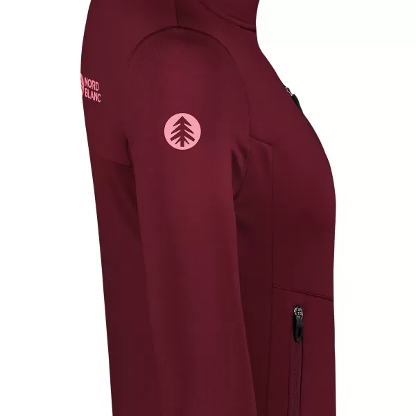  Hanorac pentru femei powerfleece NORDBLANC CRISP NBSFL8338 BURGUNDIA 