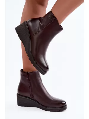 Botine de dama BOTO RMR2510-2 CIOCOLATĂ