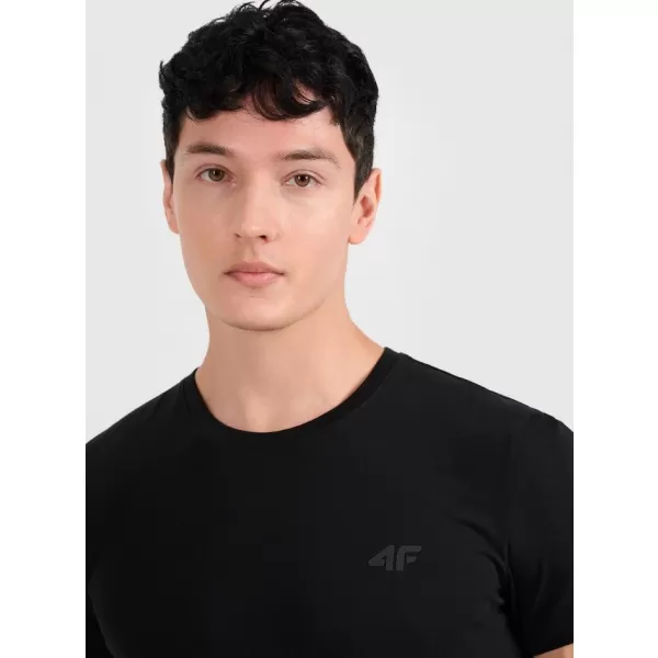  Tricou pentru bărbați 4F RMM00TTSHM3248 NEGRU ADÂNC 