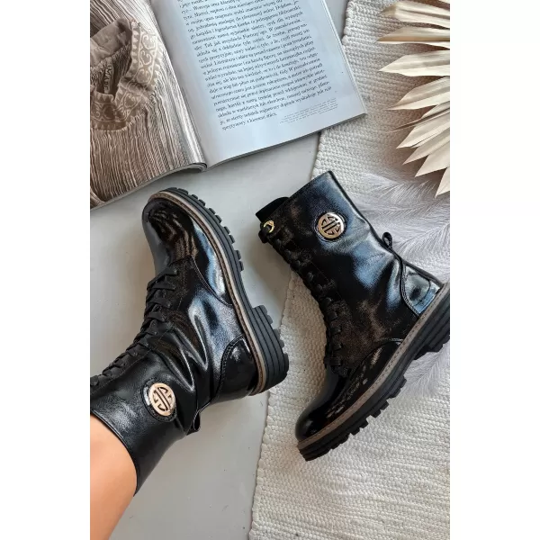  Pantofi de dama BOTO ASA259-10 NEGRU LUCIOS 