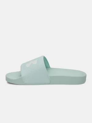 Papuci de damă UNDER ARMOUR UA W ARMR SLIDE 6007532-703 VERDE