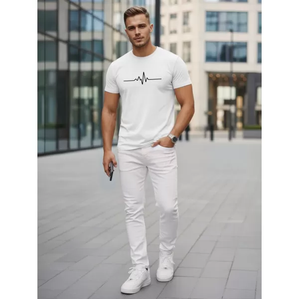  Tricou pentru bărbați DSTREET NX5098R-WH ALB 