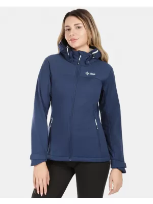 Jachetă softshell pentru femei KILPI ONTAVIA-W 1L0113KI ALBASTRU ÎNCHIS