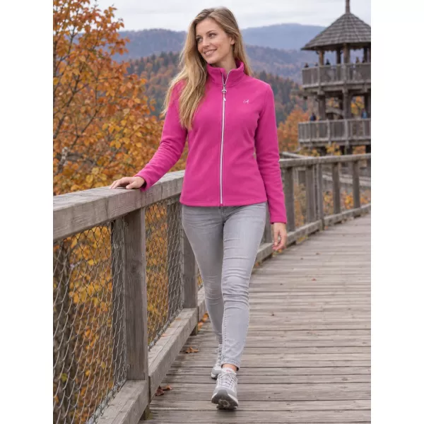  Hanorac de damă din fleece ALTISPORT ILKI FUCSIE 