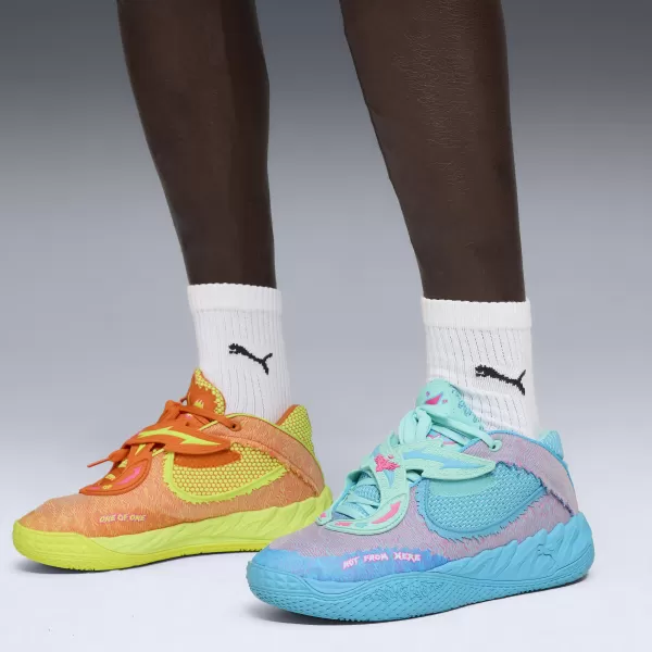  Pantofi de baschet PUMA MB.05 RICK & MORTY 312130-01 RICKIE ORANGE 