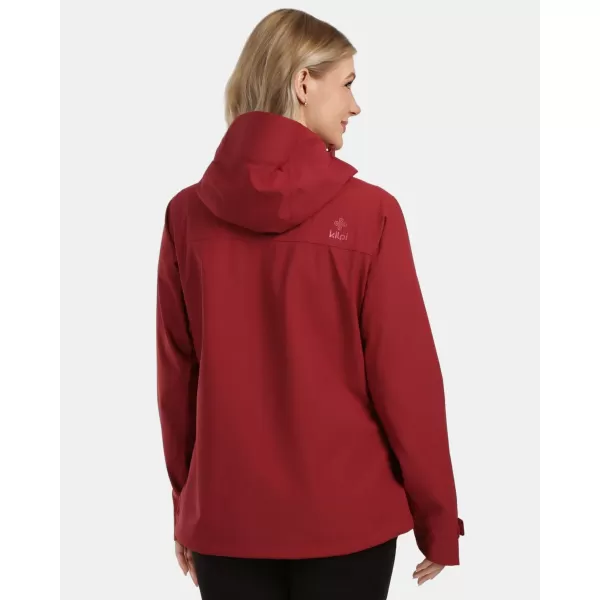  Jachetă hardshell pentru femei KILPI MONTANA-W 1L0102KI ROȘU ÎNCHIS 
