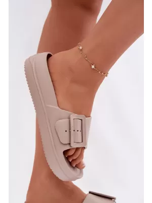 Papuci de damă BIG STAR SHOES TT274A079 BEJ