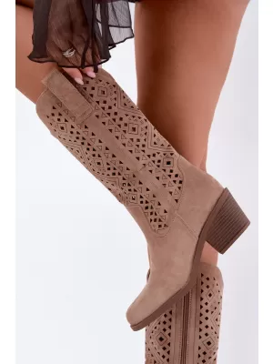 Cizme de dama S.BARSKI HY62-8126 BEJ
