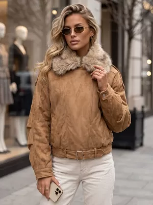 Geaca de dama DSTREET TY5702 CARAMEL