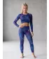 Jambiere lungi premium pentru femei (dimensiuni noi) ALTISPORT VOJ/ALW082LEG05 ALBASTRU ÎNCHIS