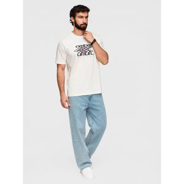  Tricou pentru bărbați OMBRE OM-TSPT-0286 ALB 