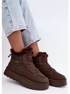 Pantofi de dama BIG STAR SHOES UU274168 UMBRE MARO/BEJ