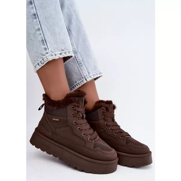  Pantofi de dama BIG STAR SHOES UU274168 UMBRE MARO/BEJ 