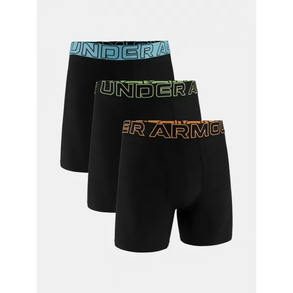  Boxeri pentru bărbați UNDER ARMOUR UA PERFORMANCE TECH - SOLID 6 - 3PK NEGRU 