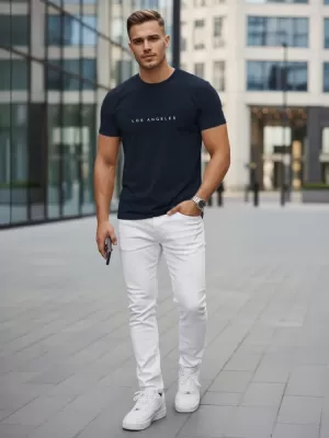 Tricou pentru bărbați DSTREET NX5099R-NY ALBASTRU ÎNCHIS
