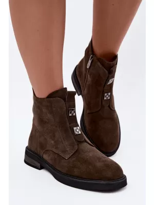 Pantofi de dama D&A CR62-3334 KAKI