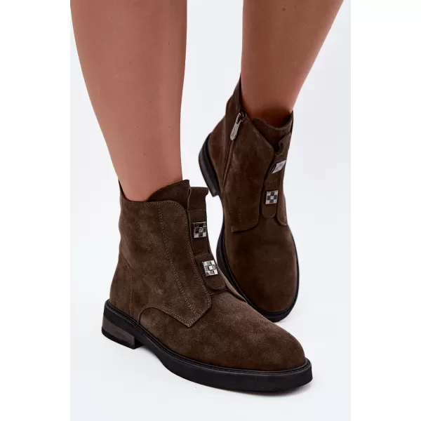 Pantofi de dama D&A CR62-3334 KAKI 
