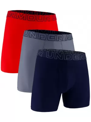 Boxeri pentru bărbați UNDER ARMOUR UA PERFORMANCE TECH MESH - SOLID 6 -3PK 1383884-600 ROŞU