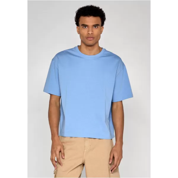  Tricou pentru bărbați URBAN CLASSICS TB8398-18327 ALBASTRU PUDRA 