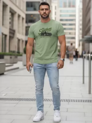 Tricou pentru bărbați DSTREET NX5089R VERDE DESCHIS