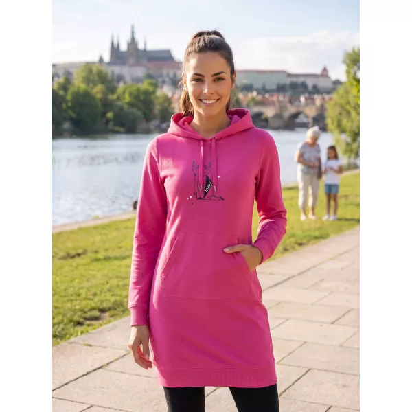  Hanorac prelungit dama ALTISPORT ALW091419 MAGENTA 