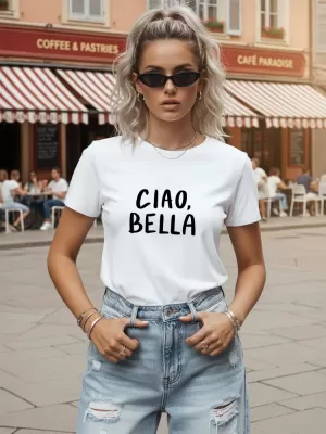 Tricou pentru femei DSTREET NX8009RY-WH ALB